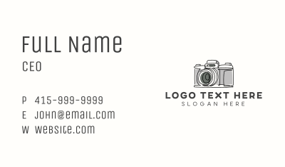 Photography Camera Media Business Card Image Preview
