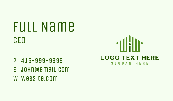 Green Residential Real Estate Business Card Design Image Preview