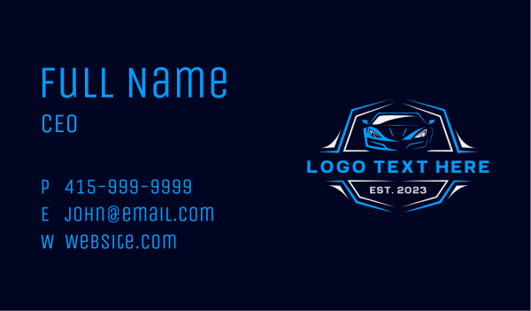 Car Motorsport League Business Card Design Image Preview