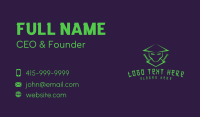 Green Samurai Warrior  Business Card Image Preview