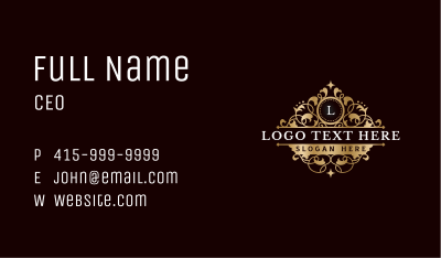 Luxury Royal Decorative Business Card Image Preview