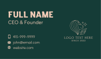 Lion Fortune Teller Business Card Design