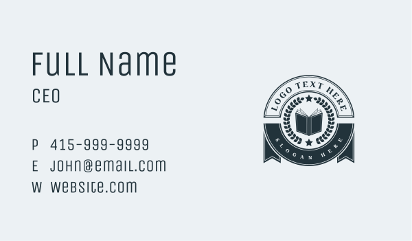 Book Author Award Business Card Design Image Preview