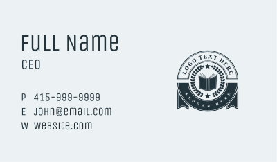 Book Author Award Business Card Image Preview