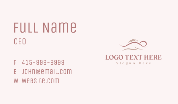 Body Massage Therapy Business Card Design Image Preview