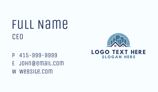 City House Building Business Card Design Image Preview
