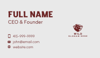 Wild Bull Shield Business Card Image Preview