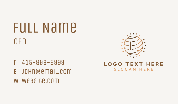Global Circuit Letter E Business Card Design Image Preview