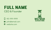 Green Medical Pillar  Business Card Image Preview