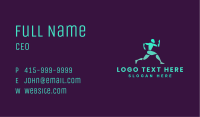 Running Robotic Human Business Card Image Preview