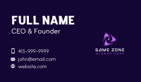 Cyber AI Triangle Business Card Image Preview