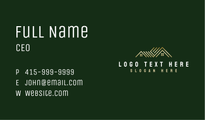 Roof Builder Property Business Card Image Preview