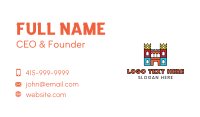 Colorful Polygon Castle Business Card Image Preview