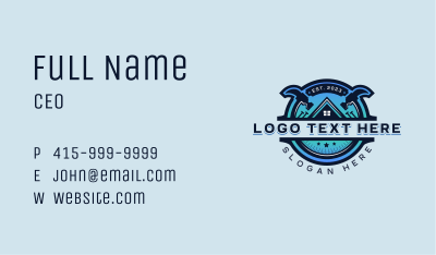 Hammer Builder Carpentry Business Card Image Preview