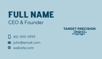 Ocean Waves Wordmark Business Card Image Preview