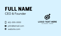 Abstract Soccer Player Business Card Image Preview