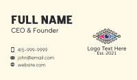 Stylish Colorful Eye Business Card Design