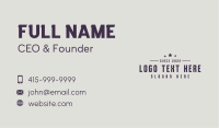 Wordmark Startup Store Business Card Image Preview