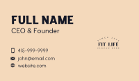 Glamorous Agency Wordmark Business Card Image Preview