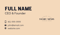 Glamorous Agency Wordmark Business Card Image Preview