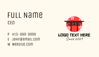 Japanese Flower Architecture  Business Card Image Preview