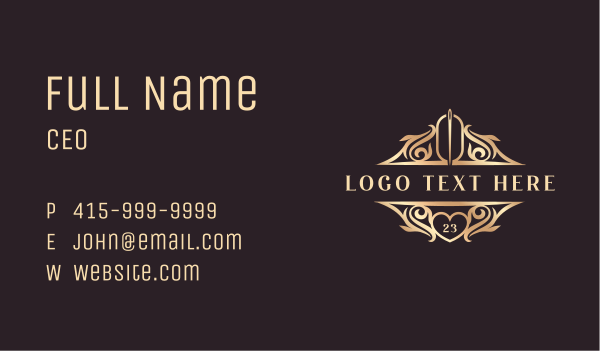Premium Sewing Needle Business Card Design Image Preview