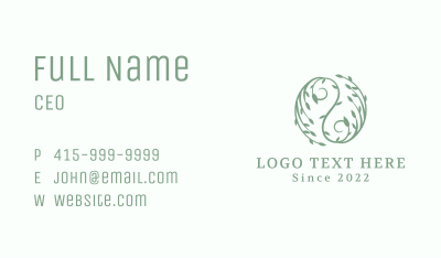 Eco Yin Yang Wellness Business Card Image Preview