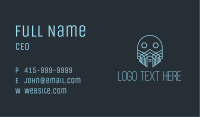 Monoline Skull House  Business Card Image Preview