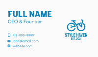 Blue Bike Repair  Business Card Design