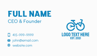 Blue Bike Repair  Business Card Image Preview