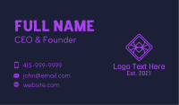 Diamond Purple Spider Business Card Image Preview