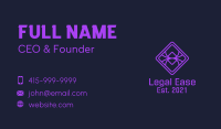 Diamond Purple Spider Business Card Image Preview