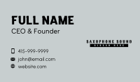 Punk Classic Wordmark Business Card Image Preview