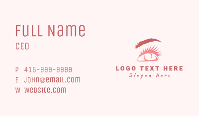 Beauty Woman Eye Perm Business Card Image Preview