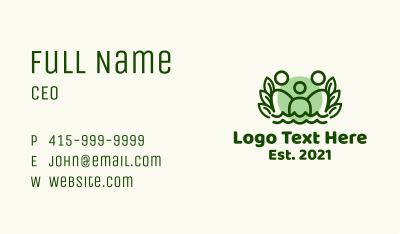 Organic Family People Business Card Image Preview