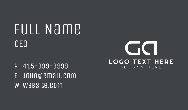 Architectural G & D Business Card Design Image Preview