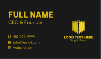 Shield Exclamation Star Business Card Image Preview