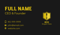 Shield Exclamation Star Business Card Image Preview