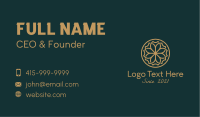Gold Flower Centerpiece  Business Card Image Preview