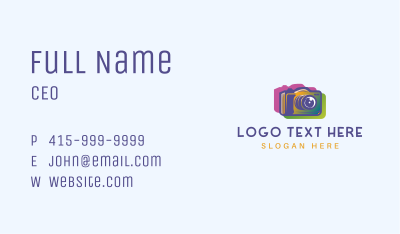 Creative Camera Photography Business Card Image Preview