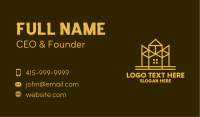 Minimalist Golden Mansion Business Card Image Preview