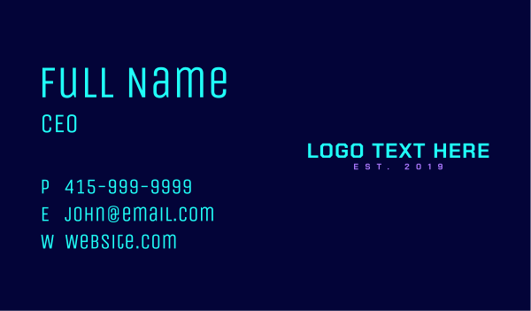 Coding & Programming Business Card Design Image Preview