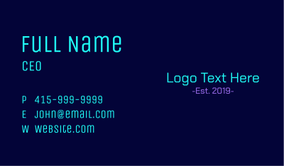 Coding & Programming Business Card