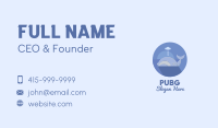 Swimming Blue Whale Business Card Image Preview