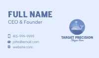 Swimming Blue Whale Business Card Image Preview