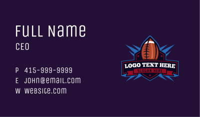 Football Athlete Club Business Card Image Preview