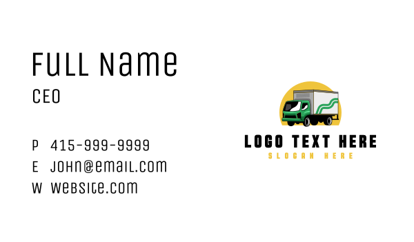 Freight Trucking Delivery Business Card Design Image Preview