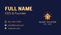 Smart Idea Bulb House  Business Card Image Preview