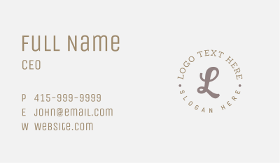 Luxury Brand Fashion Lettermark Business Card Image Preview