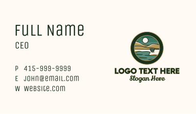 Valley Lakeside Badge Business Card Image Preview